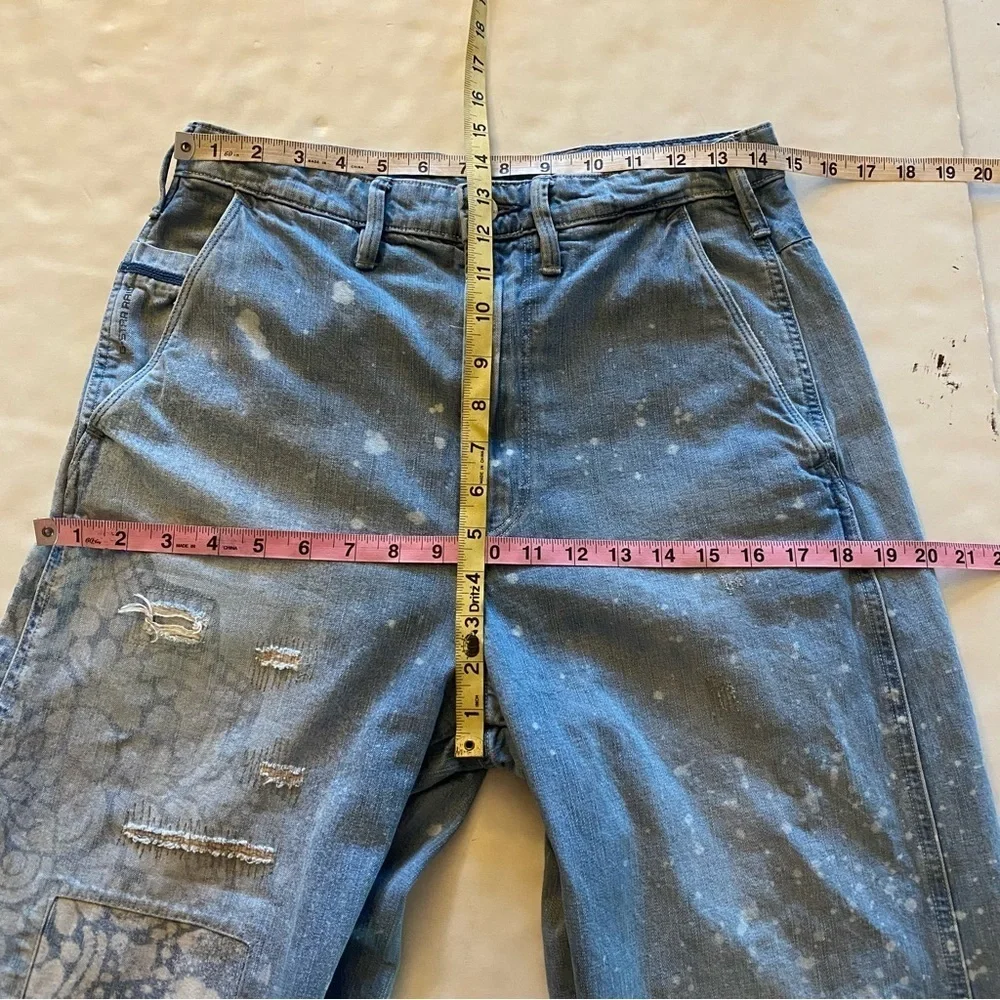 GStar Lintell High Dad Jeans Womens Size 8 Waist 29 G-Star Raw Restored Denim